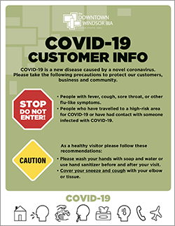 Poster: COVID-19 Customer Info